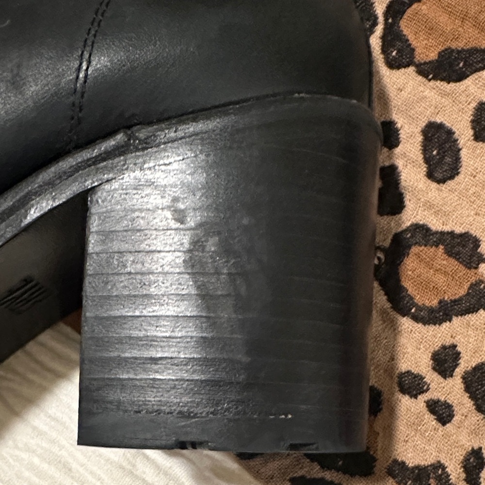 Frye Black Lace Up Leather Boots - Picture 9 of 9
